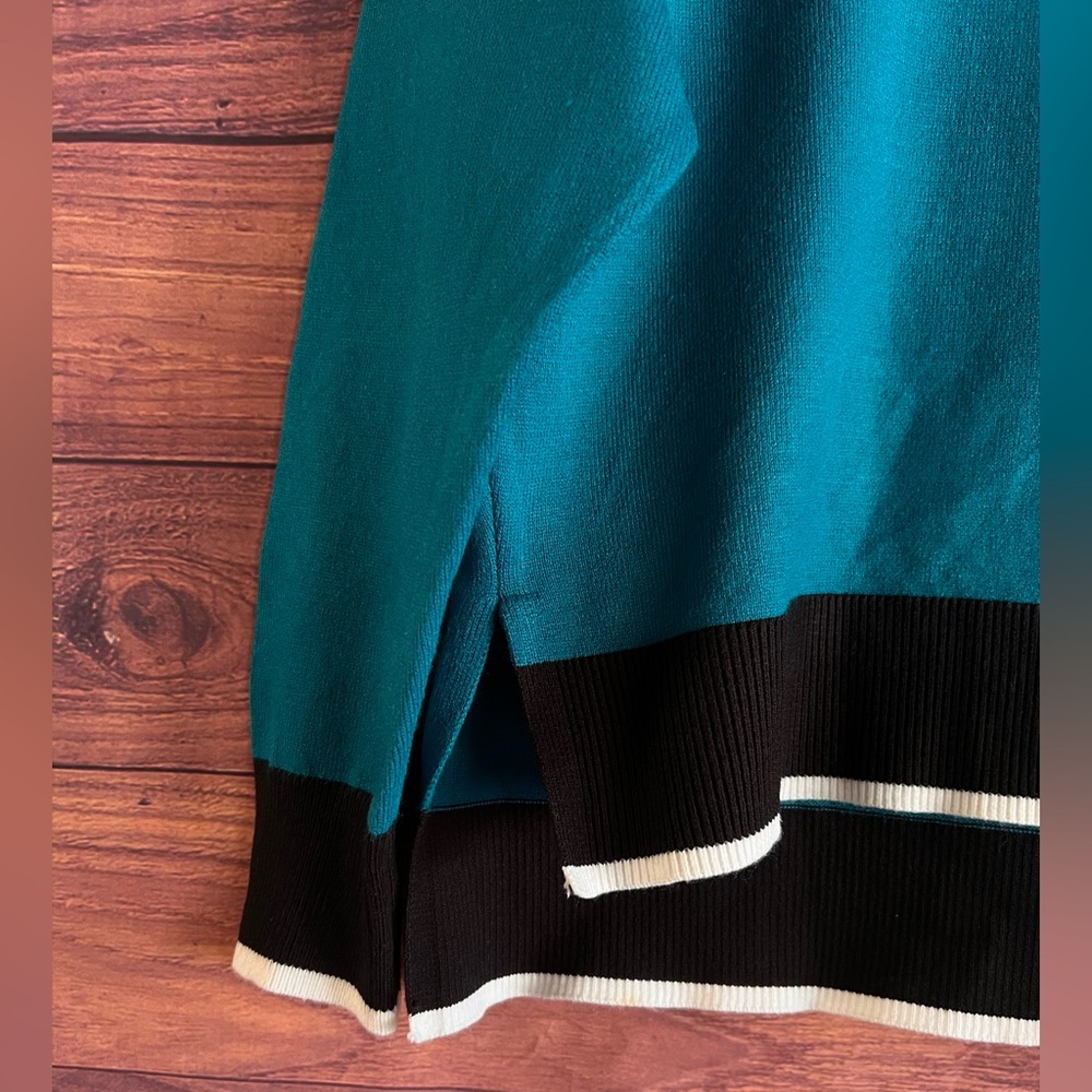 Juicy Couture Teal and Black Sweater - Picture 5 of 6